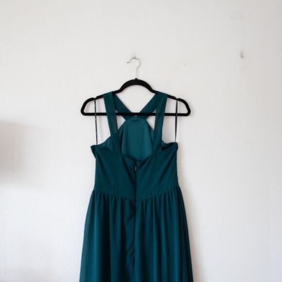 Lulus Air of Romance Halter Gown Maxi Dress in Green - Picture 4 of 6